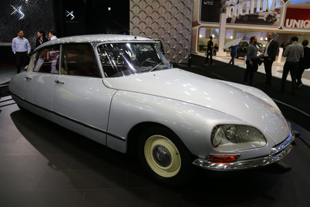 ISTANBUL, TURKEY - MAY 21, 2015: Old Citroen DS in Istanbul Autoshow 2015のeditorial素材