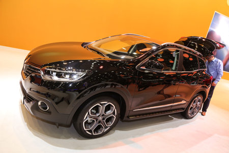 ISTANBUL, TURKEY - MAY 21, 2015: Renault Kadjar in Istanbul Autoshow 2015のeditorial素材