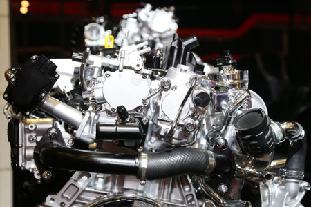 A Car Engine out of a Car