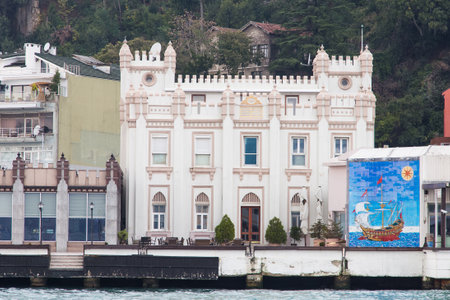 Building in Bosphorus Strait, Istanbul City, Turkeyのeditorial素材