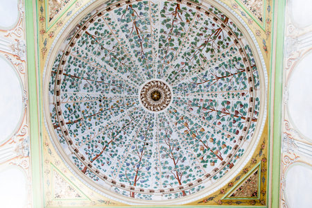 Dome of a Room in Topkapi Palace, Istanbul, Turkeyのeditorial素材