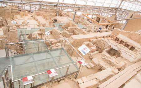 Terrace Houses in Ephesus Ancient City in Izmir, Turkey