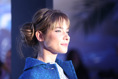ISTANBUL, TURKEY - MARCH 17, 2016: Turkish model Muge Boz posing in Mercedes-Benz Fashion Week Istanbulのeditorial素材