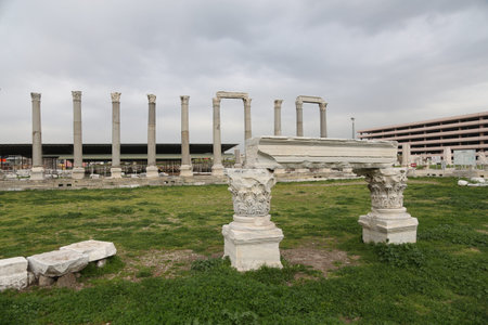 Agora of Smyrna in Izmir city, Turkeyのeditorial素材
