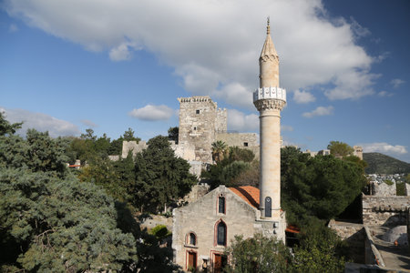 Bodrum Castle in Bodrum Town, Aegean Coast of Turkeyのeditorial素材