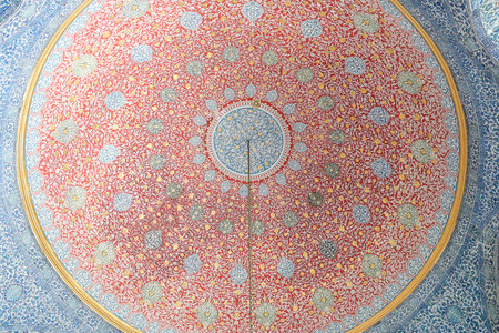 Dome of a Room in Topkapi Palace, Istanbul, Turkey