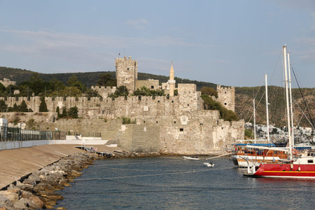 Bodrum Castle in Aegean Coast of Turkeyのeditorial素材