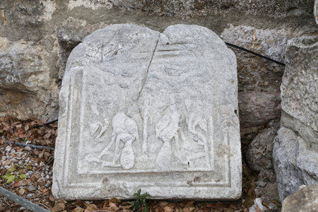 Knight Symbols in Bodrum Castle, Mugla, Turkey