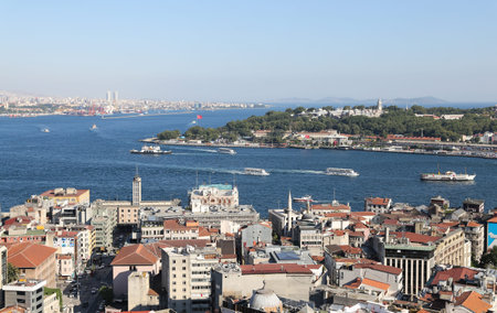 Karakoy and Topkapi Palace in Istanbul City, Turkeyのeditorial素材