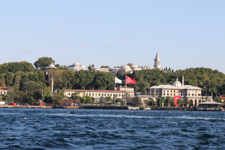 Topkapi Palace and Golde Horn in Istanbul City, Turkeyのeditorial素材