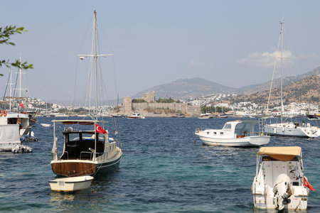 Bodrum Castle in Aegean Coast of Turkeyのeditorial素材