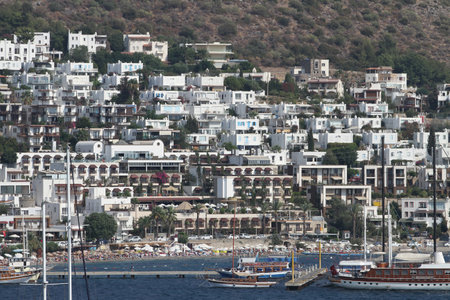 Bodrum Town in Aegean Coast of Mugla City, Turkeyのeditorial素材