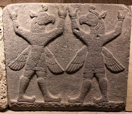 Orthostats of Heralds Wall in Museum of Anatolian Civilizations, Ankara, Turkeyのeditorial素材