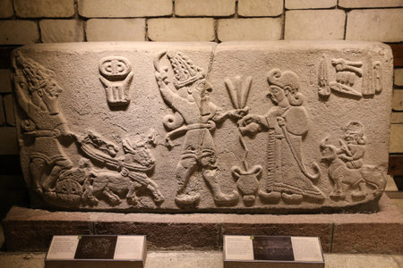 Old Carving in Museum of Anatolian Civilizations, Ankara, Turkey
