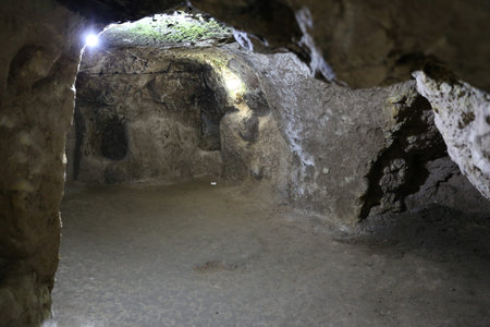 Derinkuyu Underground City in Cappadocia, Nevsehir, Turkey