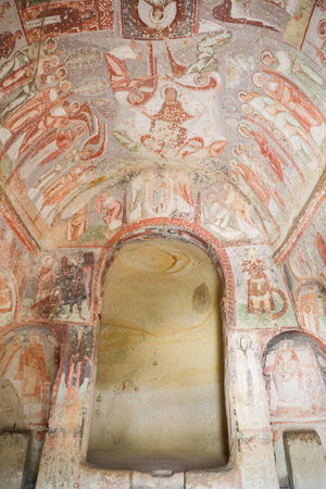 Cavusin Church in Cappadocia, Nevsehir City, Turkeyのeditorial素材