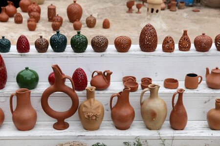 Souvenir shop in Avanos Town, Cappadocia, Turkeyの写真素材