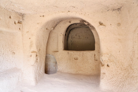 Carved Room in Zelve Valley, Cappadocia, Turkeyのeditorial素材