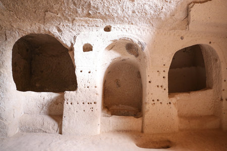 Cave Church in Zelve Valley, Cappadocia, Turkeyのeditorial素材