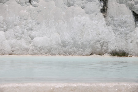 Travertines in Pamukkale Cotton Castle, Denizli, Turkeyのeditorial素材
