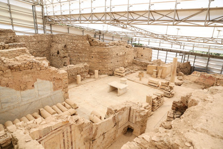 Terrace Houses in Ephesus Ancient City, Izmir, Turkeyのeditorial素材