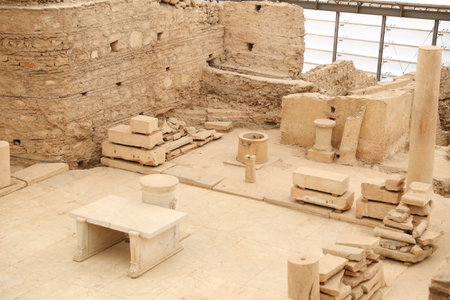 Terrace Houses in Ephesus Ancient City, Izmir, Turkeyのeditorial素材