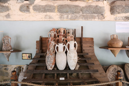 Amphoras in Bodrum Castle, Aegean Coast of Turkey