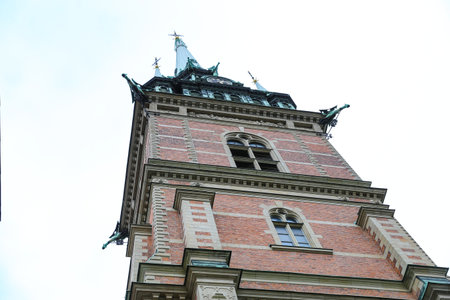 German Church in Gamla Stan, Stockholm City, Swedenのeditorial素材