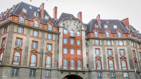 An Old Building in Paris City, Franceのeditorial素材