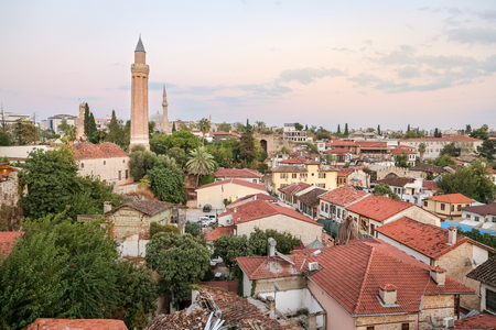 Houses in Oldtown of Antalya City, Turkeyの写真素材