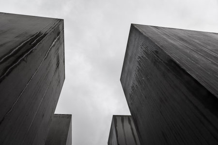 Memorial to the Murdered Jews of Europe in Berlin City, Germanyのeditorial素材
