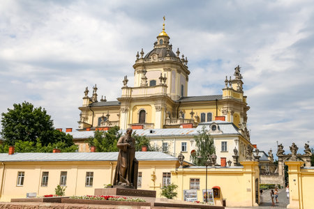 St. Georges Cathedral in Lviv City, Ukraineのeditorial素材
