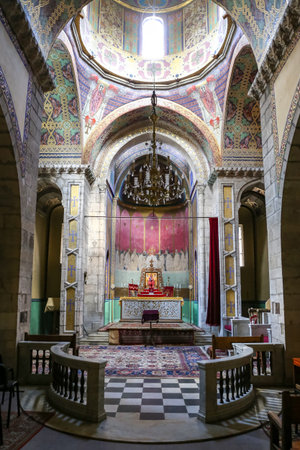 LVIV, UKRAINE - JULY 10, 2018: Inside of Armenian Cathedral of Lviv, Ukraineのeditorial素材