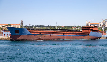 Cargo Ship is Loading in a Portの写真素材