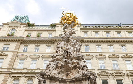 Plague Column, Pestsaule in Vienna City, Austriaのeditorial素材