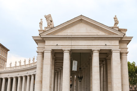 St. Peters Basilica in Vatican City State, Rome City, Italyのeditorial素材