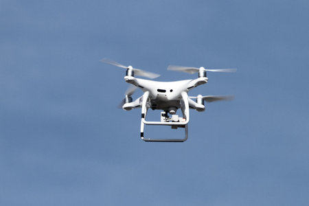 ISTANBUL, TURKEY - SEPTEMBER 23, 2018: Unmanned aerial vehicle in Teknofest Istanbul Aeronautics, Space and Technology Festivalのeditorial素材