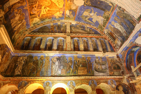 Tokali Church in Cappadocia, Nevsehir City, Turkeyのeditorial素材