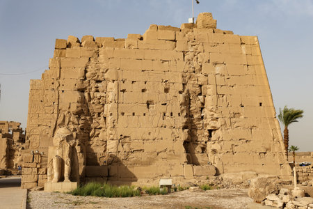 Ruins of Karnak Temple in Luxor City, Egypt