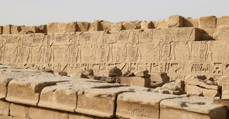 Hieroglyphics in Karnak Temple, Luxor City, Egypt