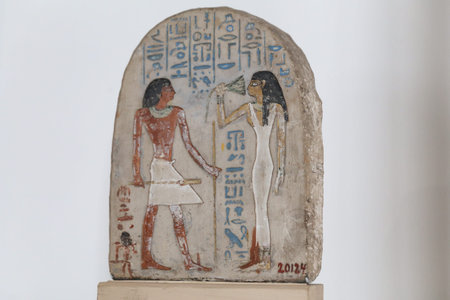 Egyptian Tablet in Egyptian Museum, Cairo City, Egypt