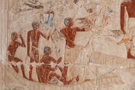 Scenes in Saqqara Necropolis, Cairo City, Egypt
