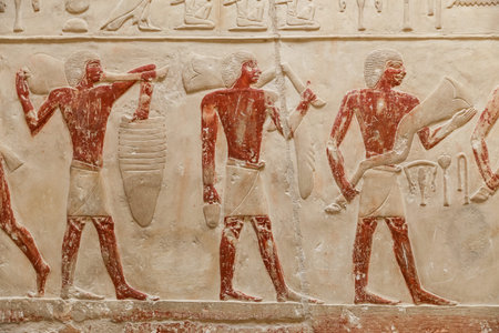 Scenes in Saqqara Necropolis, Cairo City, Egypt