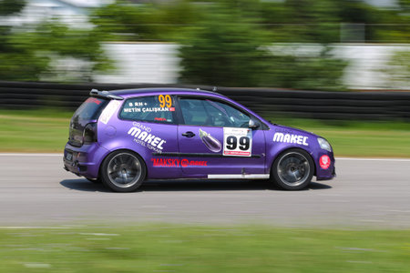 KOCAELI, TURKEY - JULY 28, 2019: Metin Caliskan drives VW Polo TDI during Turkish Touring Car...