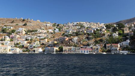 General View of Symi Island in Greeceの写真素材