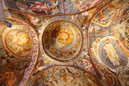 Ancient Church in Cappadocia, Nevsehir City, Turkeyのeditorial素材