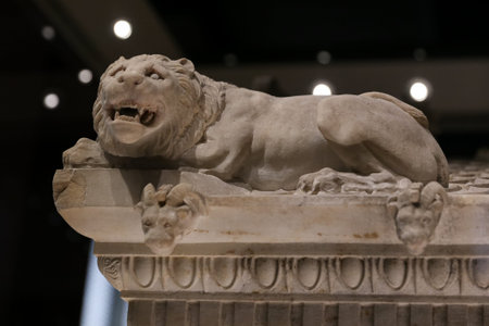 Alexander Sarcophagus in Istanbul Archaeological Museums, Istanbul City, Turkeyのeditorial素材