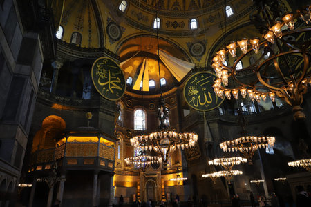 Hagia Sophia Mosque in Istanbul City, Turkeyのeditorial素材
