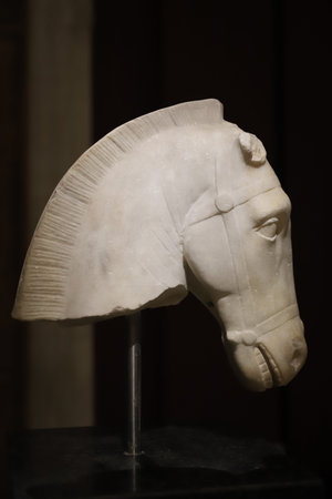 Statue in Istanbul Archaeological Museums, Istanbul City, Turkeyのeditorial素材