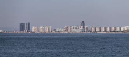 View of Karsiyaka district in Izmir City, Turkeyの写真素材